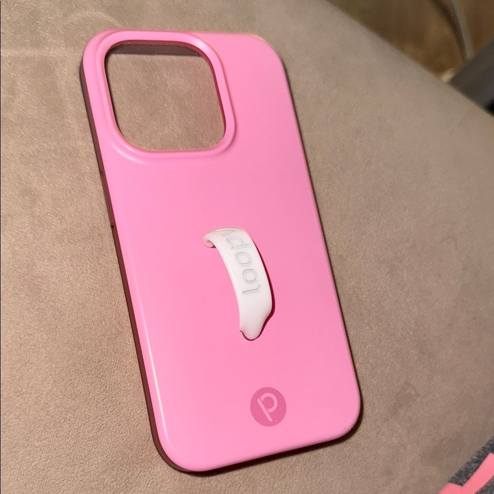 Loopy Case Pink Phone Case with White Loop